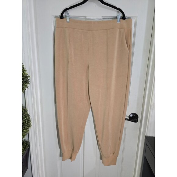 Cable Gauge Sport Women's Golden Tan Yummy Fabric Jogger Pants Size 2XL NWT - Picture 2 of 11